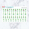 St Patrick's Day Green Gnomes Planner Stickers