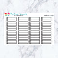 Webinar Boxes in Neutral planner stickers, neutral color scheme. Kiss-cut sticker sheet for planners, bullet journals, and sc