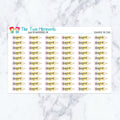 Assignment Due Pencil Planner Stickers