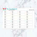 Cardio Boxes in Pastel planner stickers, pastel color scheme. Kiss-cut sticker sheet for planners, bullet journals, and scrap