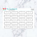 Meeting Boxes in Neutral Planner Stickers