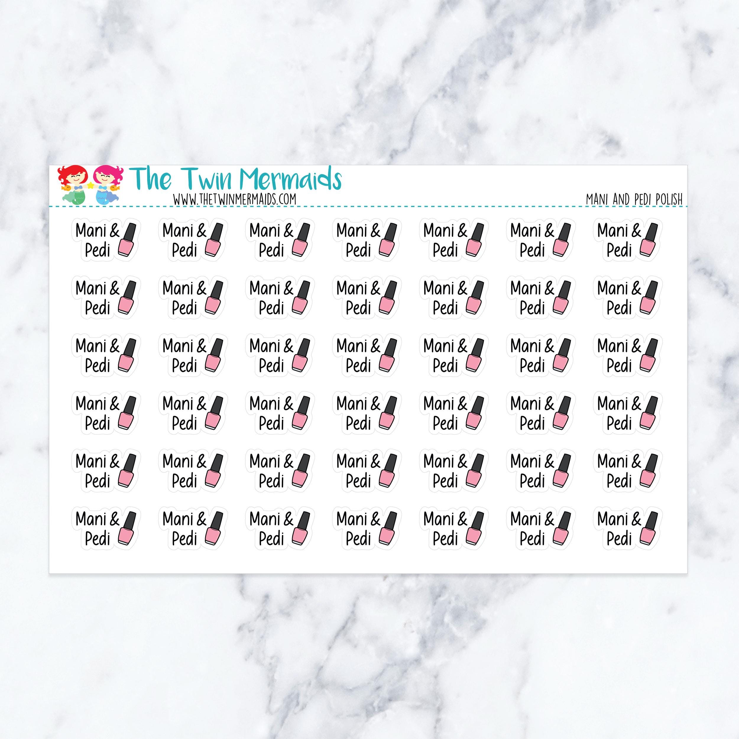 Mani and Pedi Polish Planner Stickers