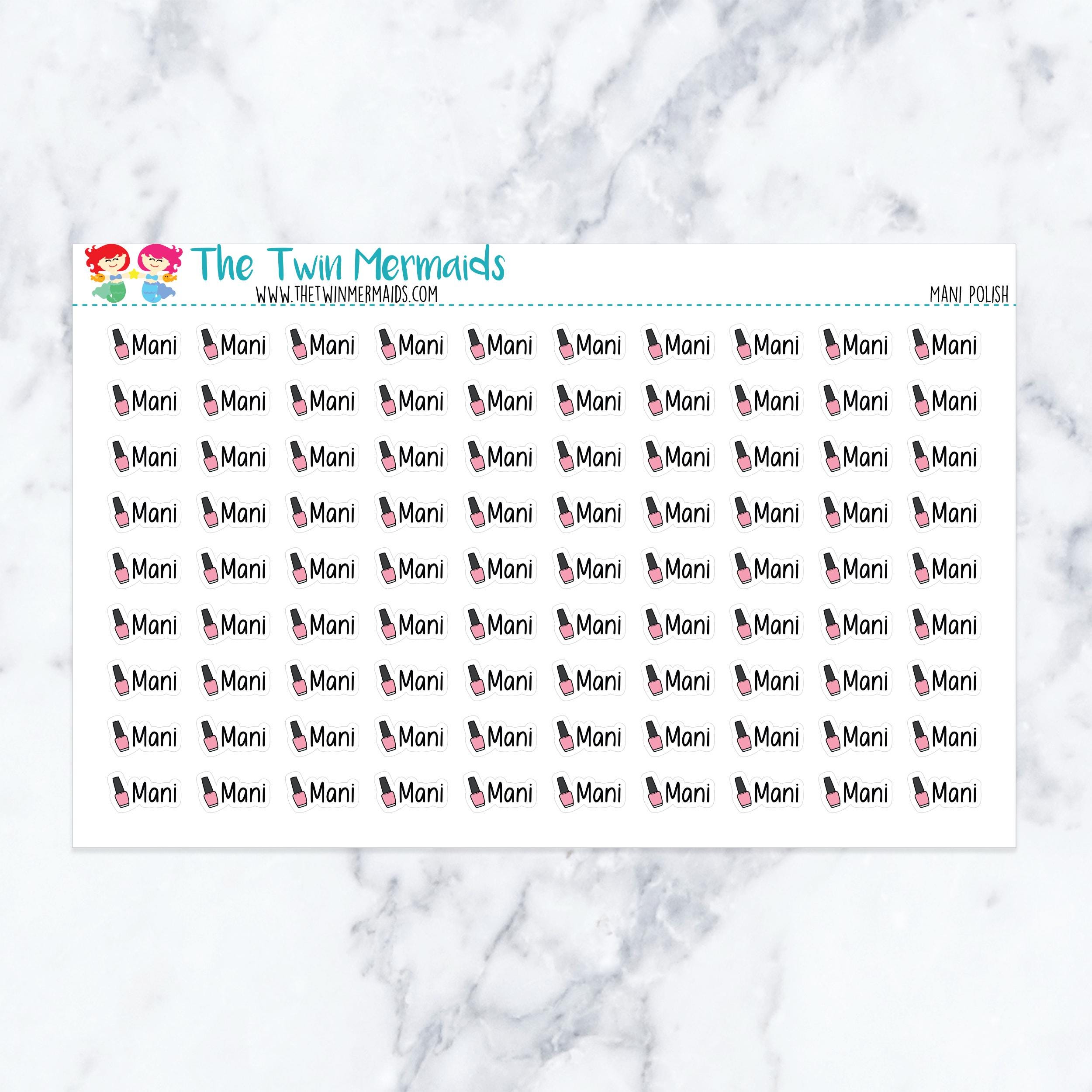 Mani Polish Planner Stickers
