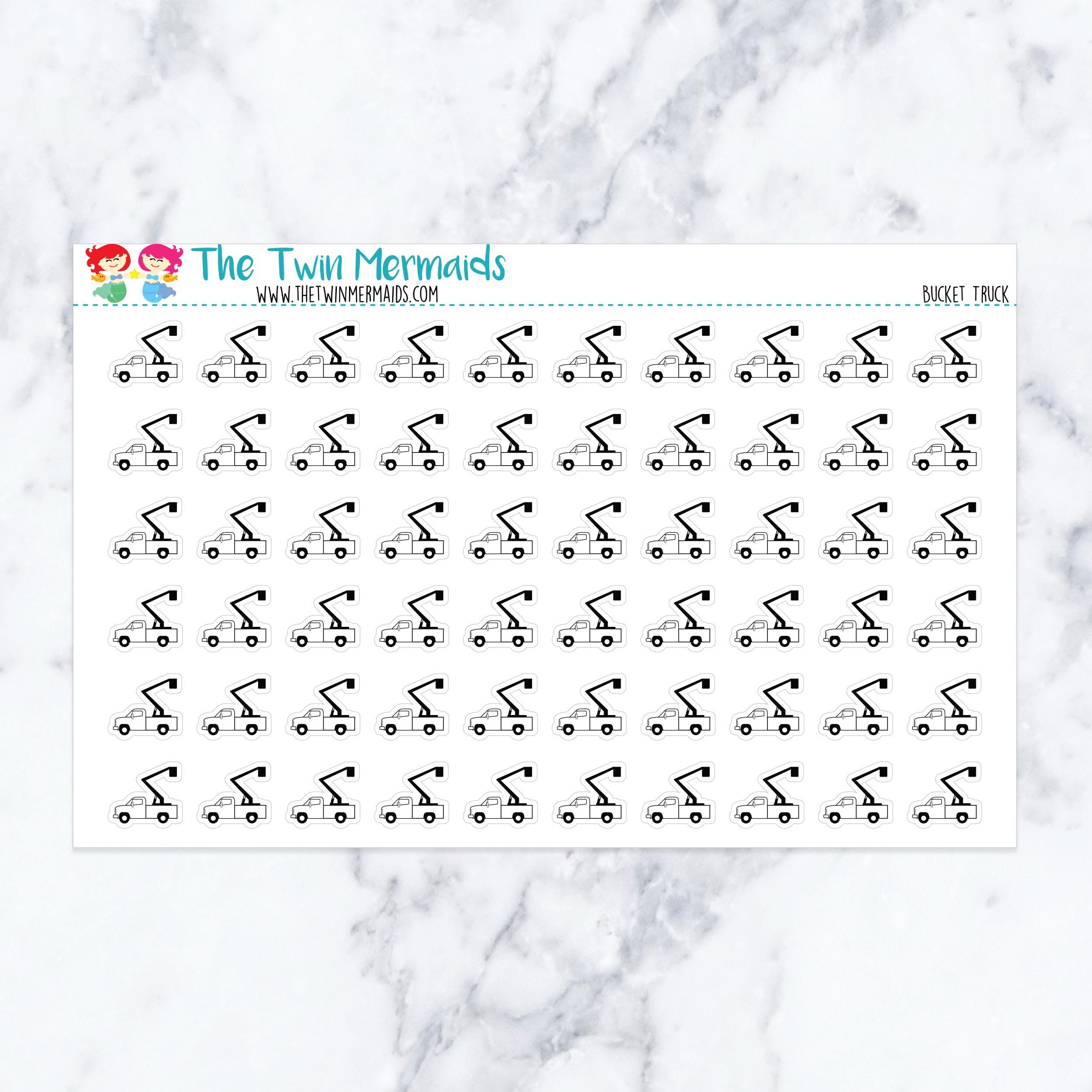 Bucket Truck Planner Stickers