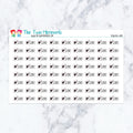 Bowling Game Planner Stickers