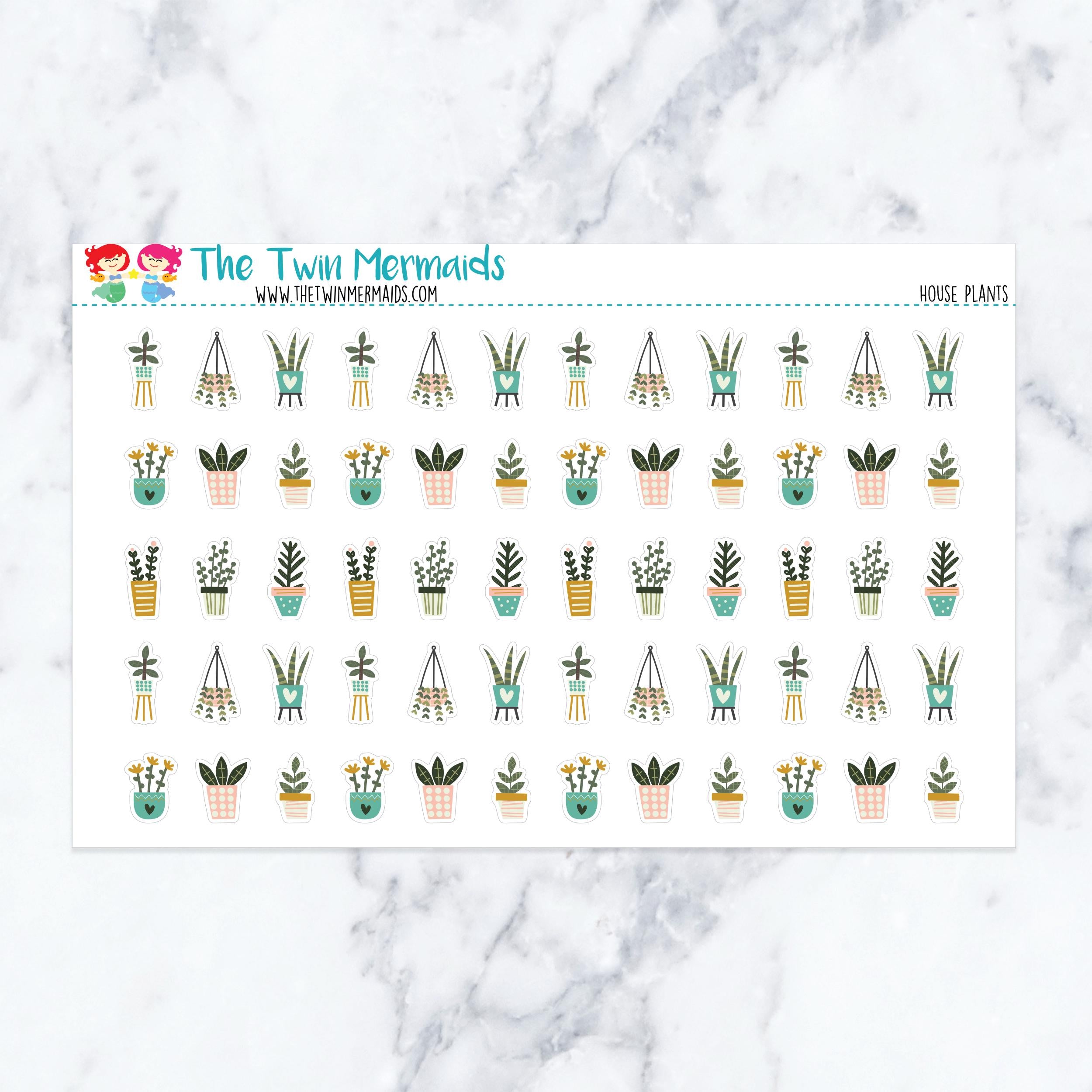 House Plants Planner Stickers