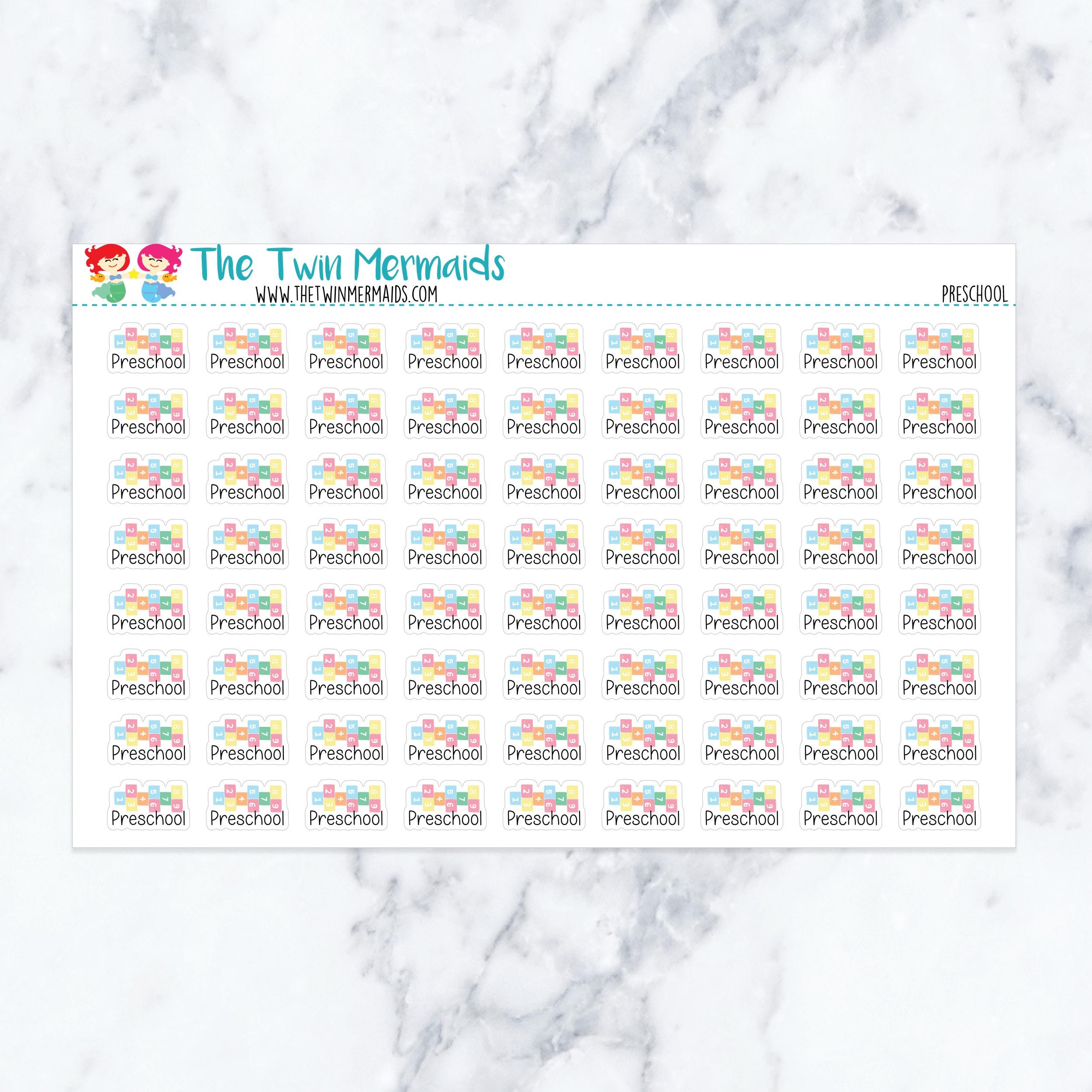 Preschool Planner Stickers