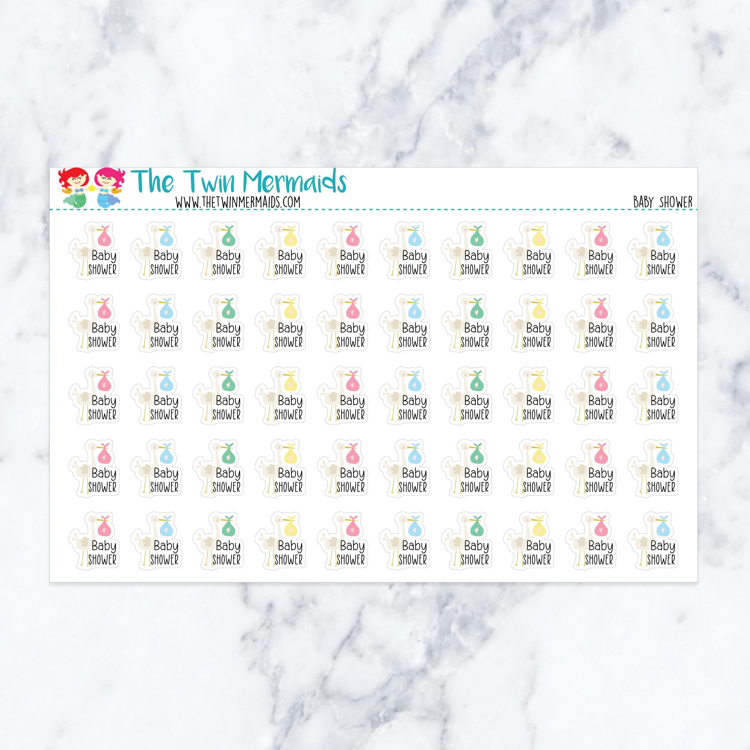 Baby Shower Planner Stickers