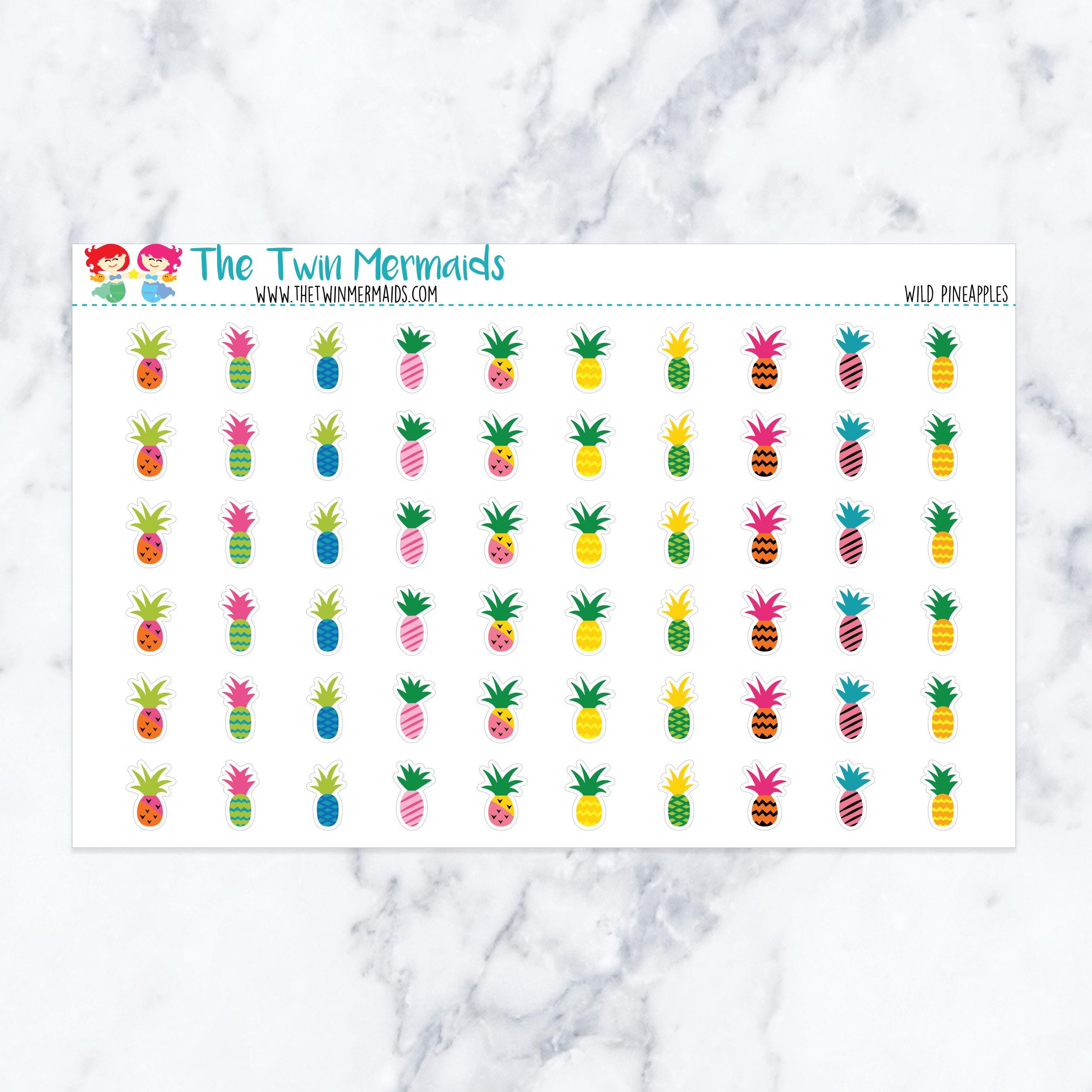 Wild Pineapples Planner Stickers