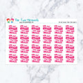 You Are Bigger Than Your Anxiety planner stickers. Kiss-cut sticker sheet for planners, bullet journals, and scrapbooking.