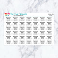 Marching Band Fees Due planner stickers. Kiss-cut sticker sheet for planners, bullet journals, and scrapbooking.