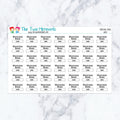 Marching Band Game planner stickers. Kiss-cut sticker sheet for planners, bullet journals, and scrapbooking.